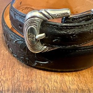Men’s Lucchede Ostrich Leather Belt size 30